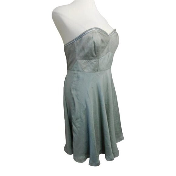 Coast Size 12 Silk Beaded Strapless Lined Formal Evening Cocktail Dress NWT - Picture 2 of 4